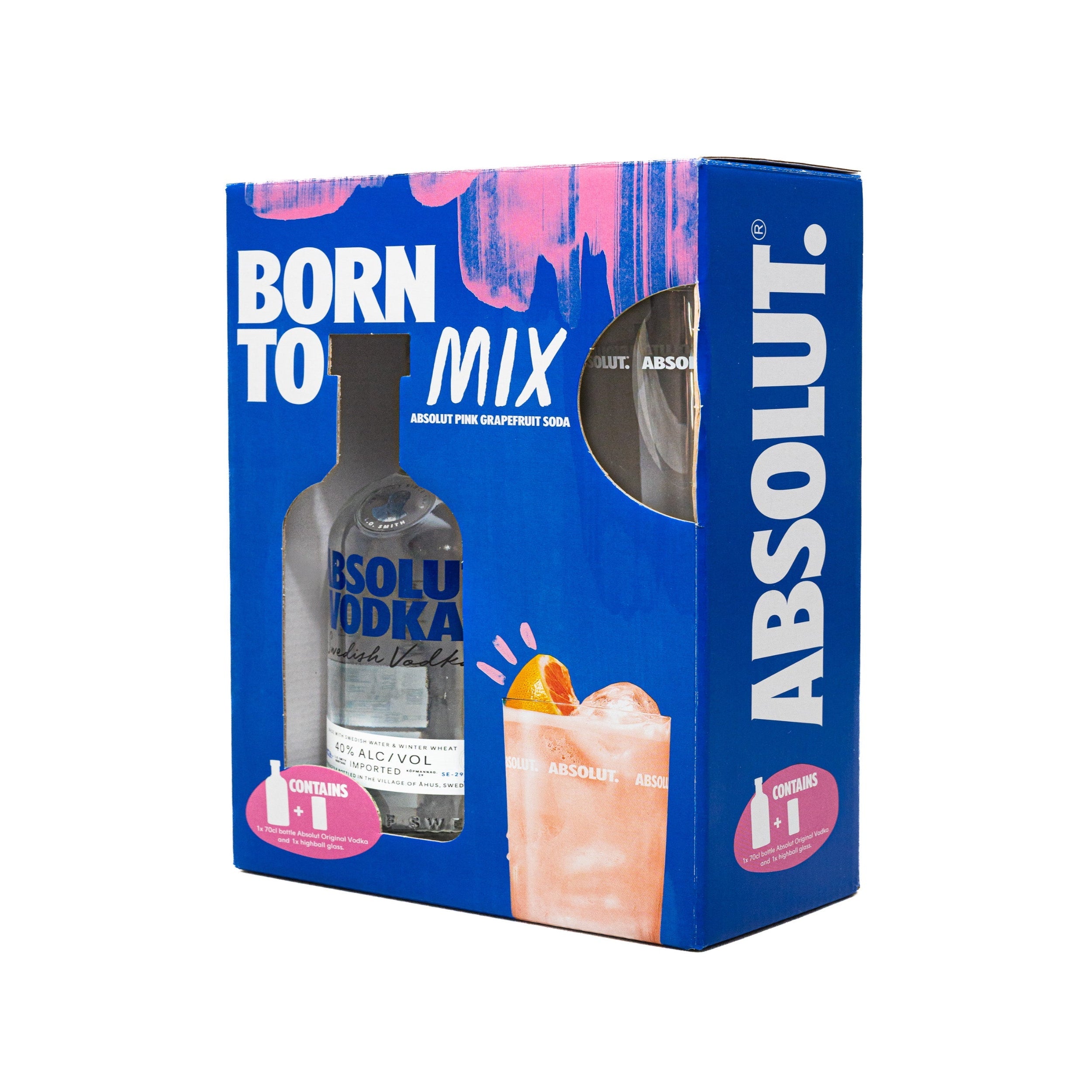 Absolut Vodka (1L) + 1 Glass - Premium Liquors & Cigars