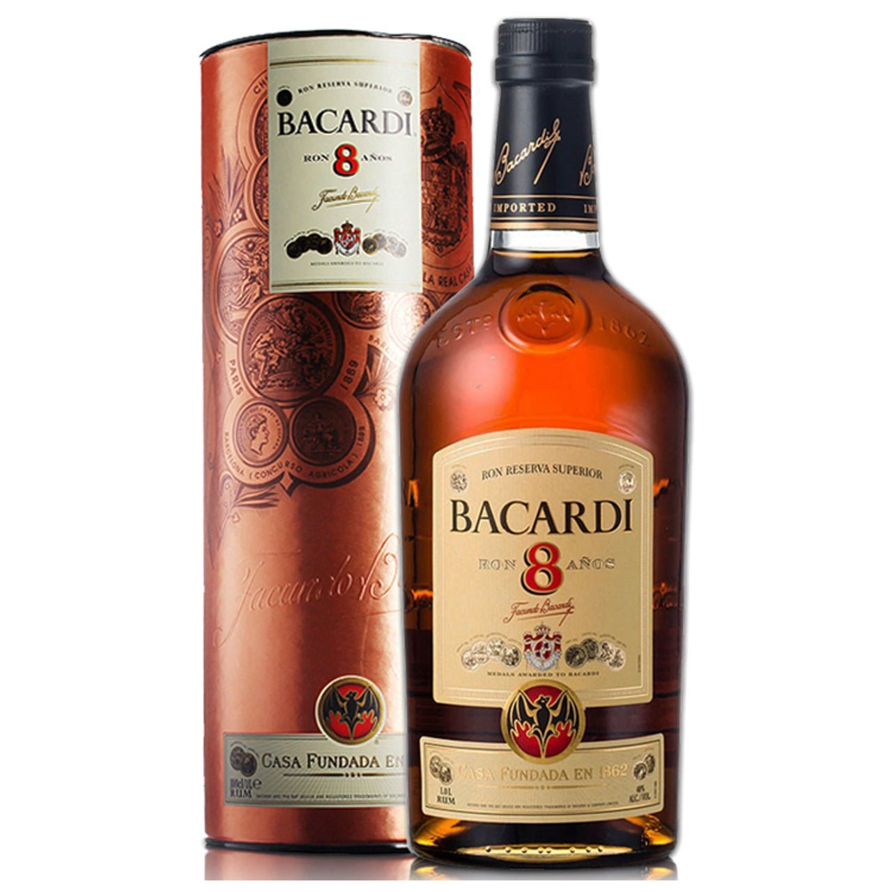 Bacardi 8 Años Rhum - Premium Liquors & Cigars