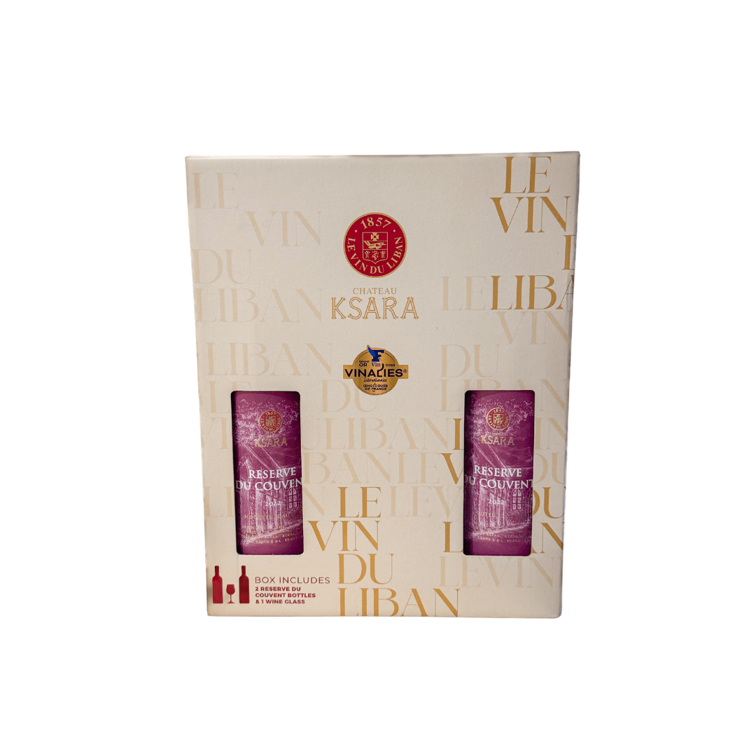 Château Ksara Reserve Du Couvent Red x2 + x1 Free Glass - Premium Liquors & Cigars