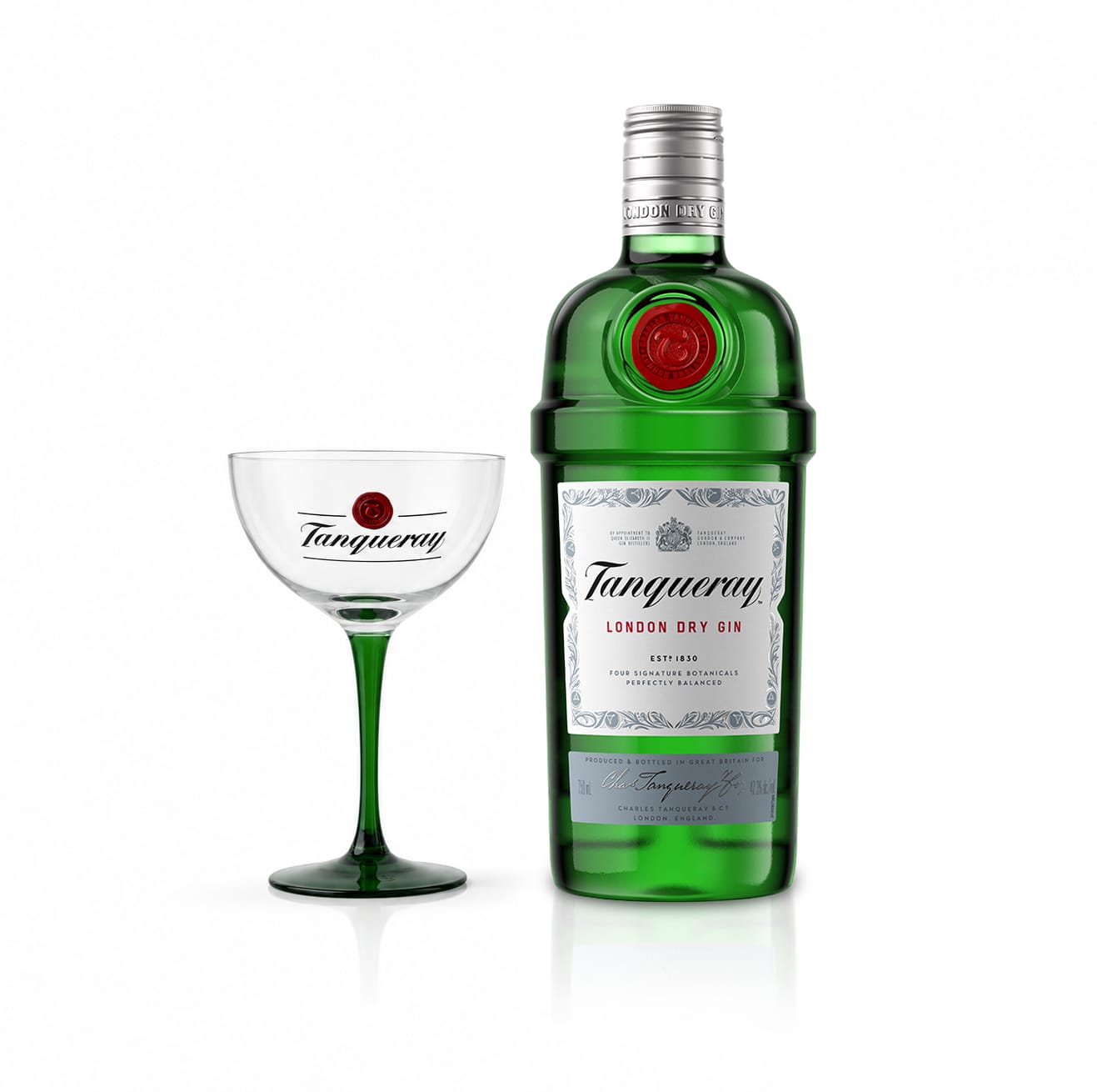 Tanqueray Gin 70cl + Free Glass