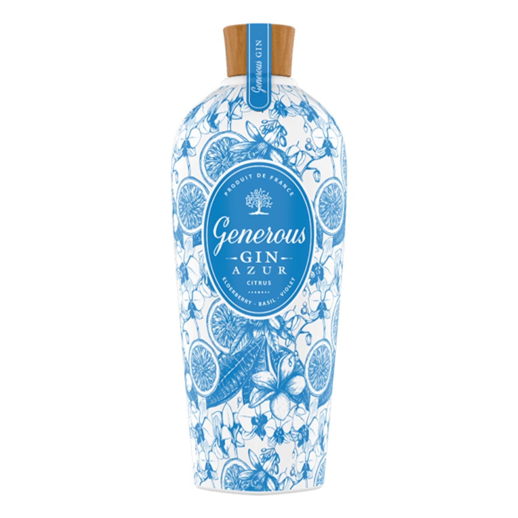 Generous Gin Azur - Citrus - Premium Liquors & Cigars
