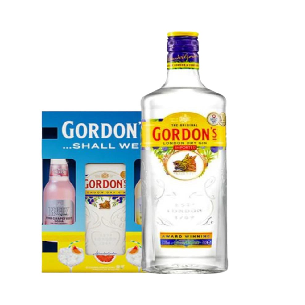 Gordon's London Dry Gin 75cl + 2 Free Freez Bottles - Premium Liquors & Cigars