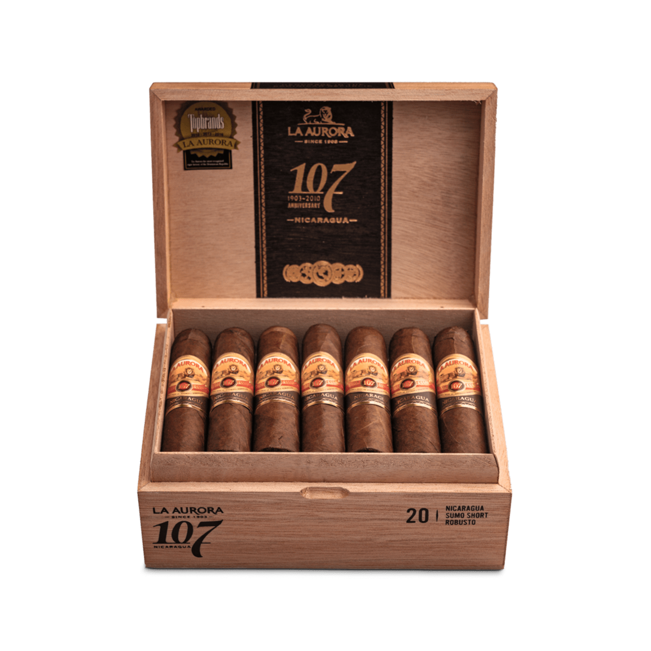 La Aurora 107 Nicaragua Sumo Short Robusto - Premium Liquors & Cigars
