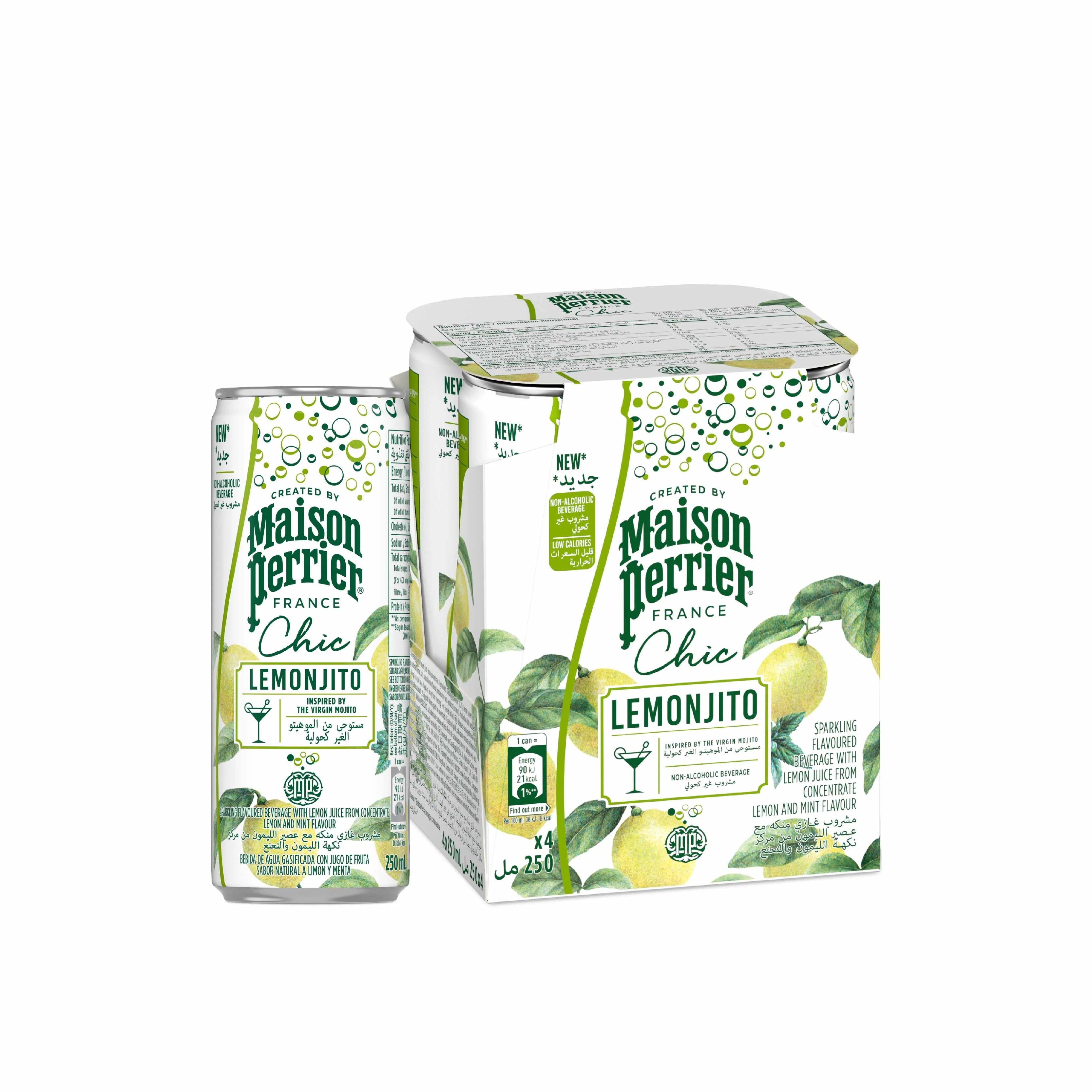 Perrier Lemonjito Can - Premium Liquors & Cigars