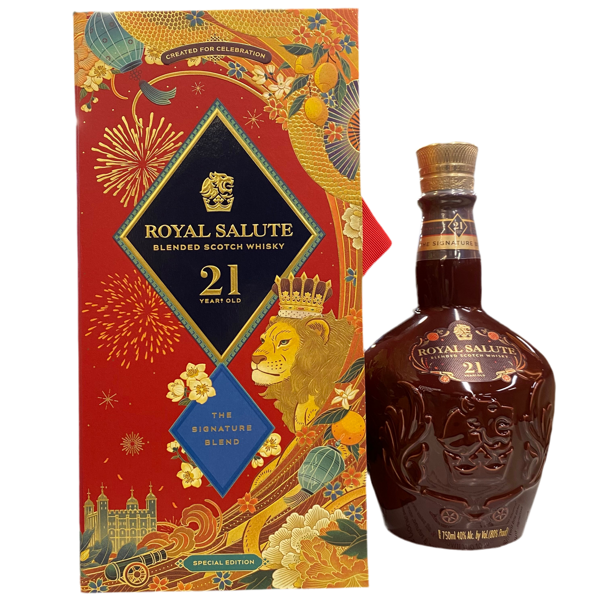 Royal Salute The Signature Blend 21 YO (created for celebration) - Premium Liquors & Cigars