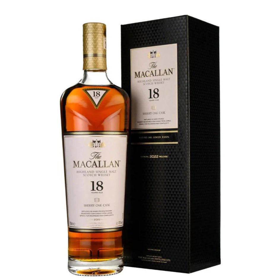 The Macallan Sherry Oak Cask 18 YO - Premium Liquors & Cigars
